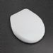 Church 9160NISL Alesio Premium Coralink Regular/Round Front Toilet Seat with Nickel, Slow-Close Hinges