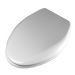Church 19160NISL Alesio Coralink Toilet Seat with Nickel, Slow-Close Hinges