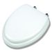 Church 113CP Deluxe Padded Toilet Seat with Chrome Hinges