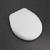 Church 9160CHSL Alesio Coralink Regular/Round Front Toilet Seat with Chrome, Slow-Close Hinges